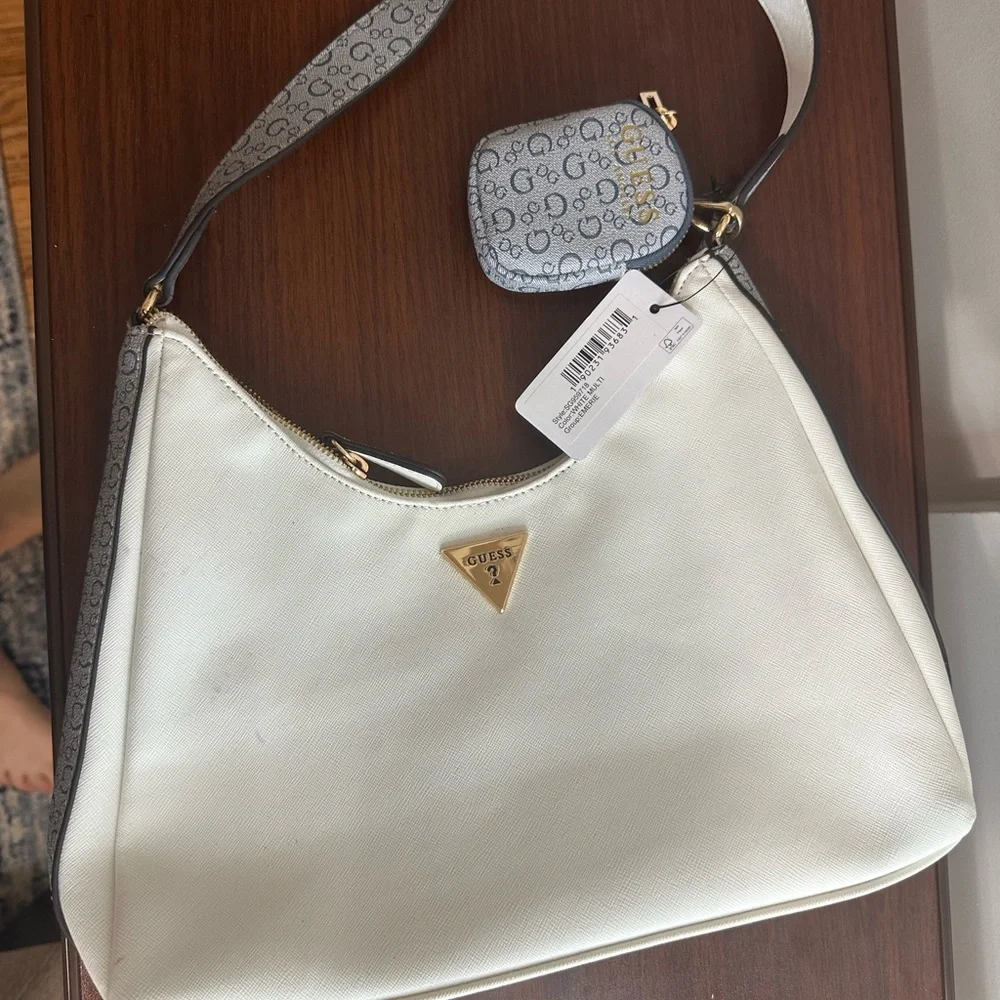 Guess Cream and Gray Shoulder Bag Set - Picture 2 of 3